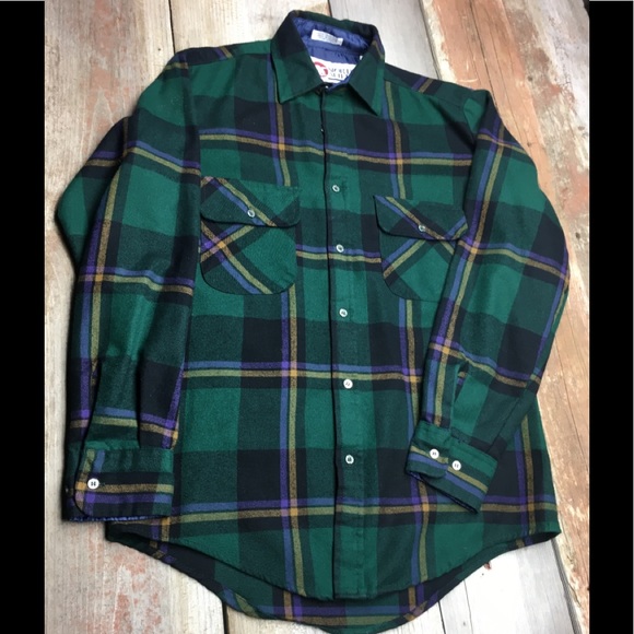 Sports Aflield flannel button up shirt men’s small - Picture 3 of 6